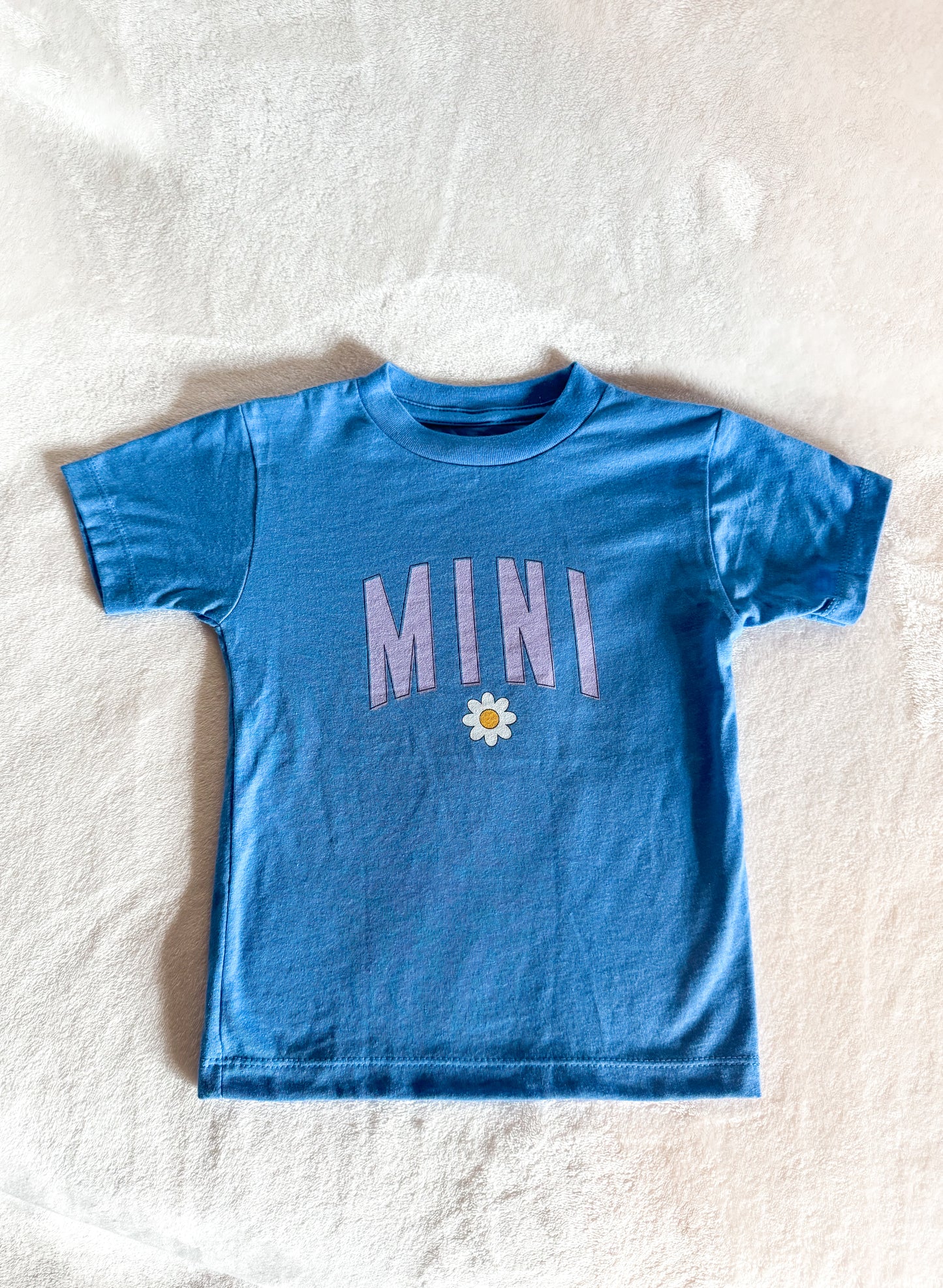 Mini Daisy - Toddler Short Sleeve Tee (Purple Letters)