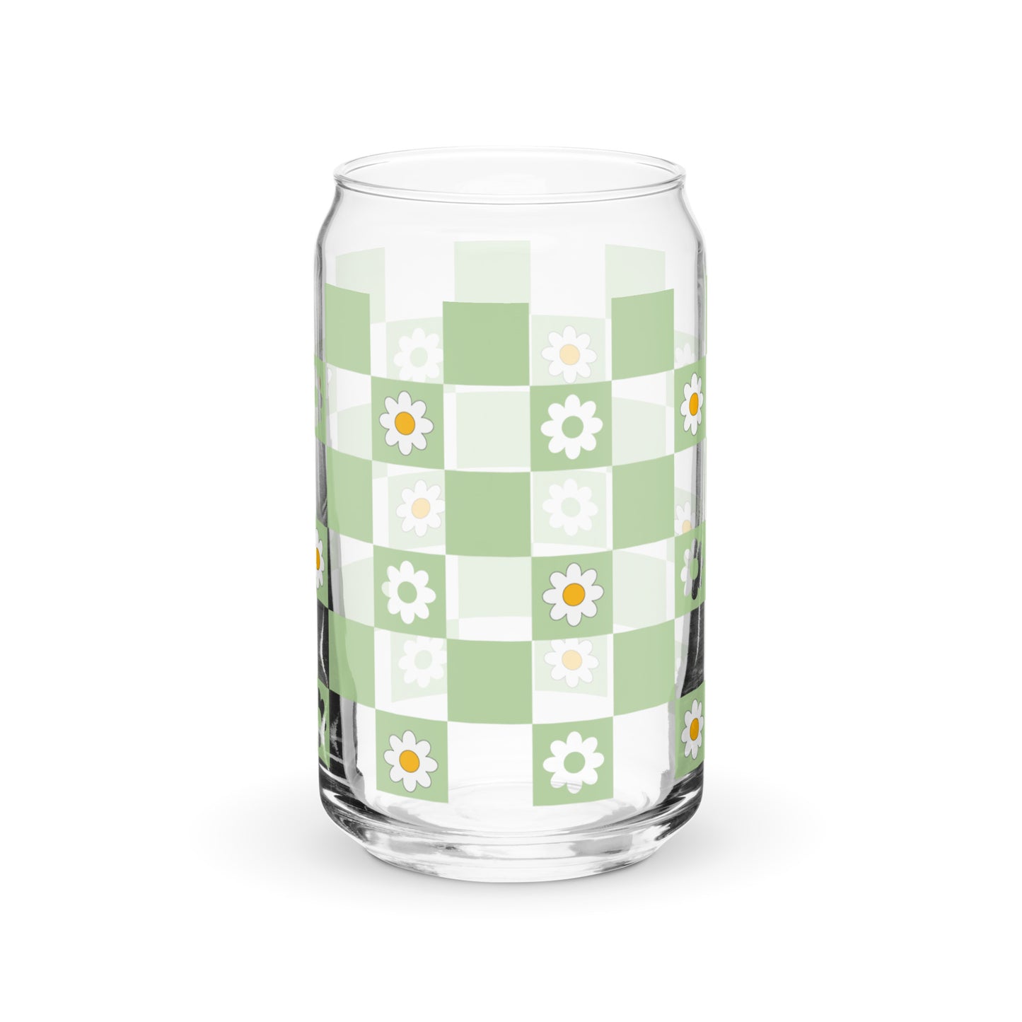 Spring Green Checkered Glass