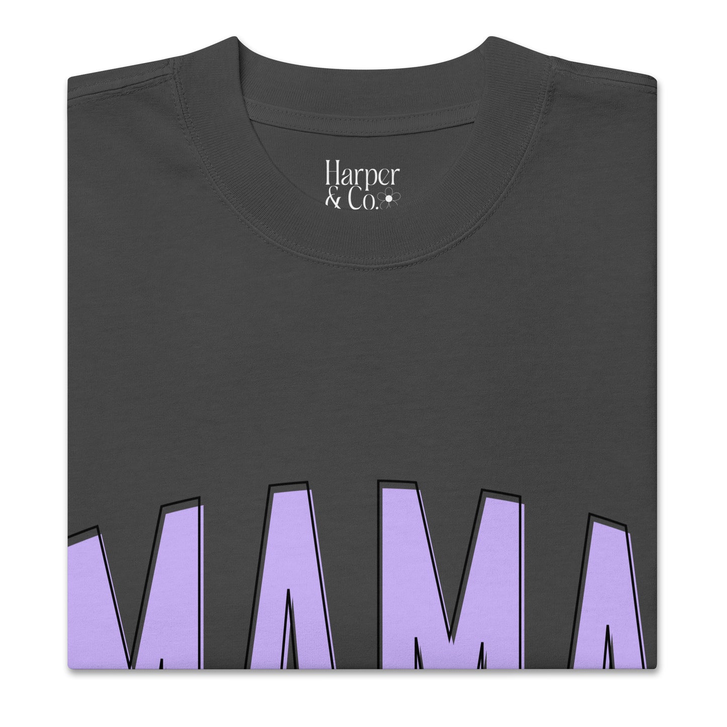 Oversized Mama T-shirt - Purple