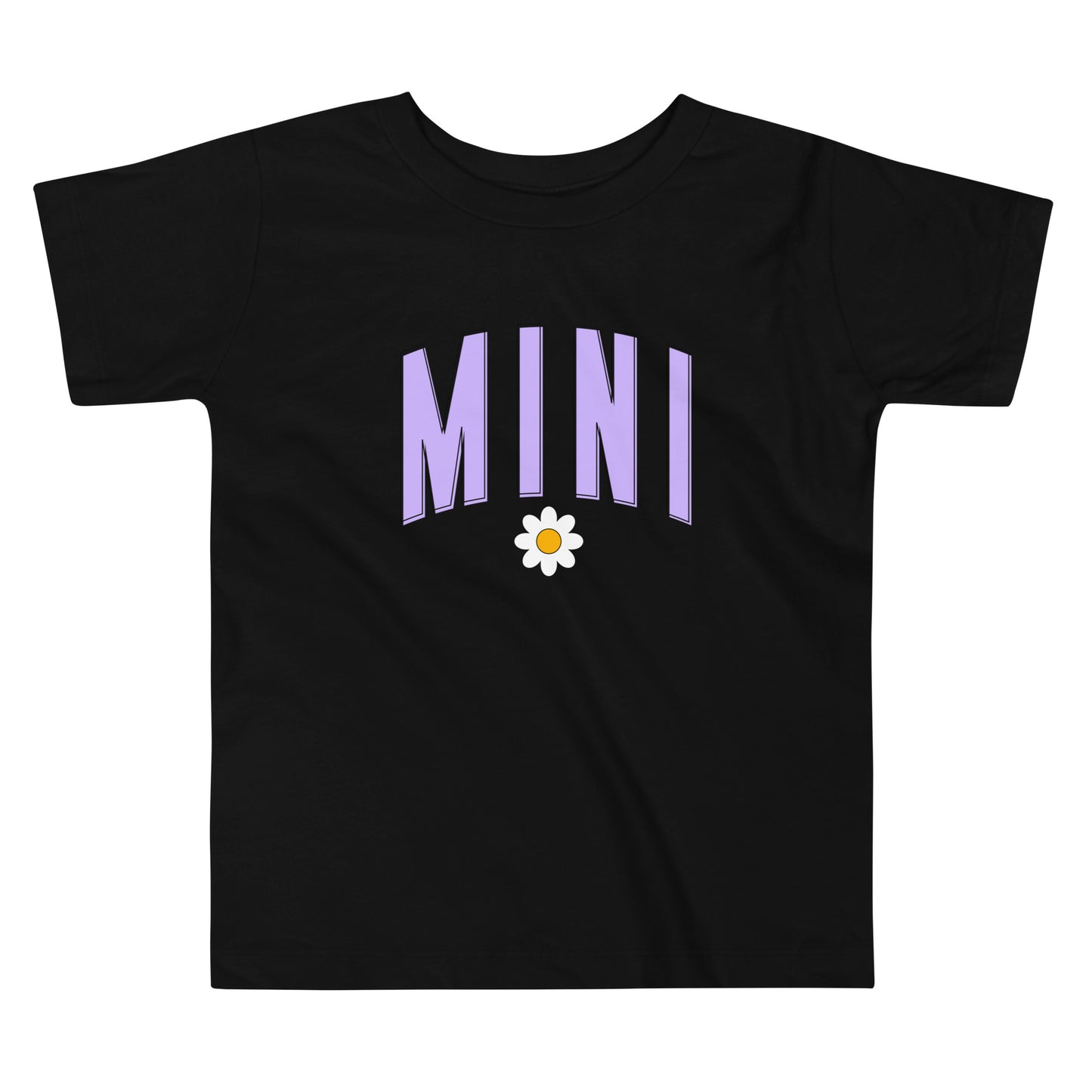 Mini Daisy - Toddler Short Sleeve Tee (Purple Letters)