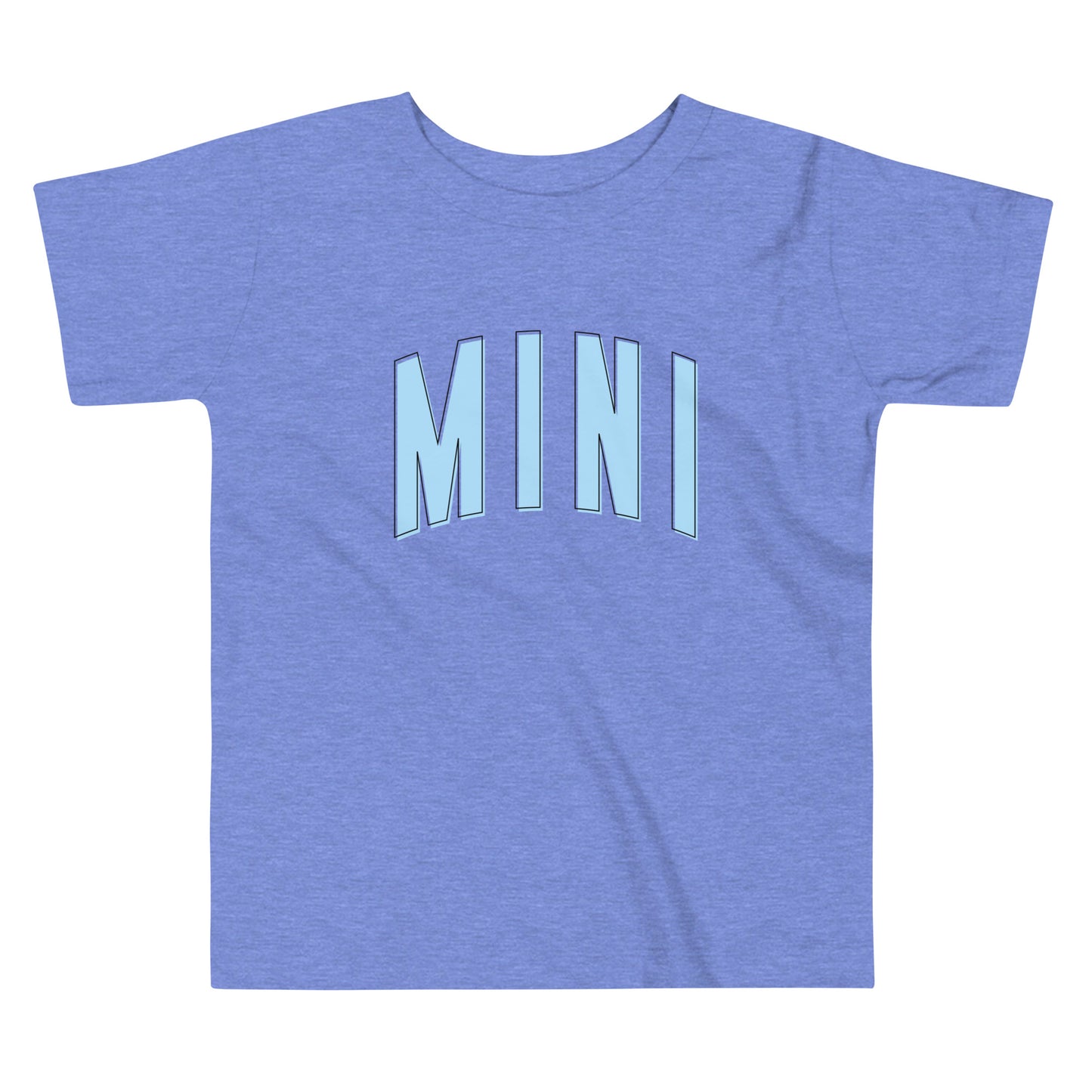 Mini Daisy - Toddler Short Sleeve Tee (Blue Letters)