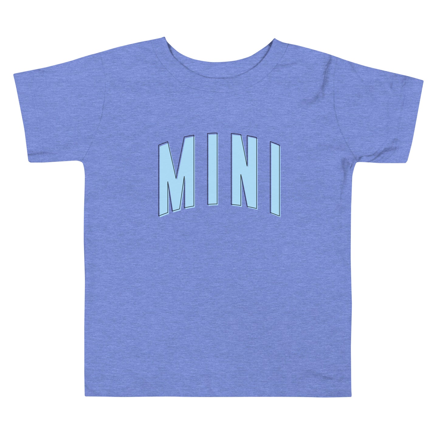 Mini Daisy - Toddler Short Sleeve Tee (Blue Letters)