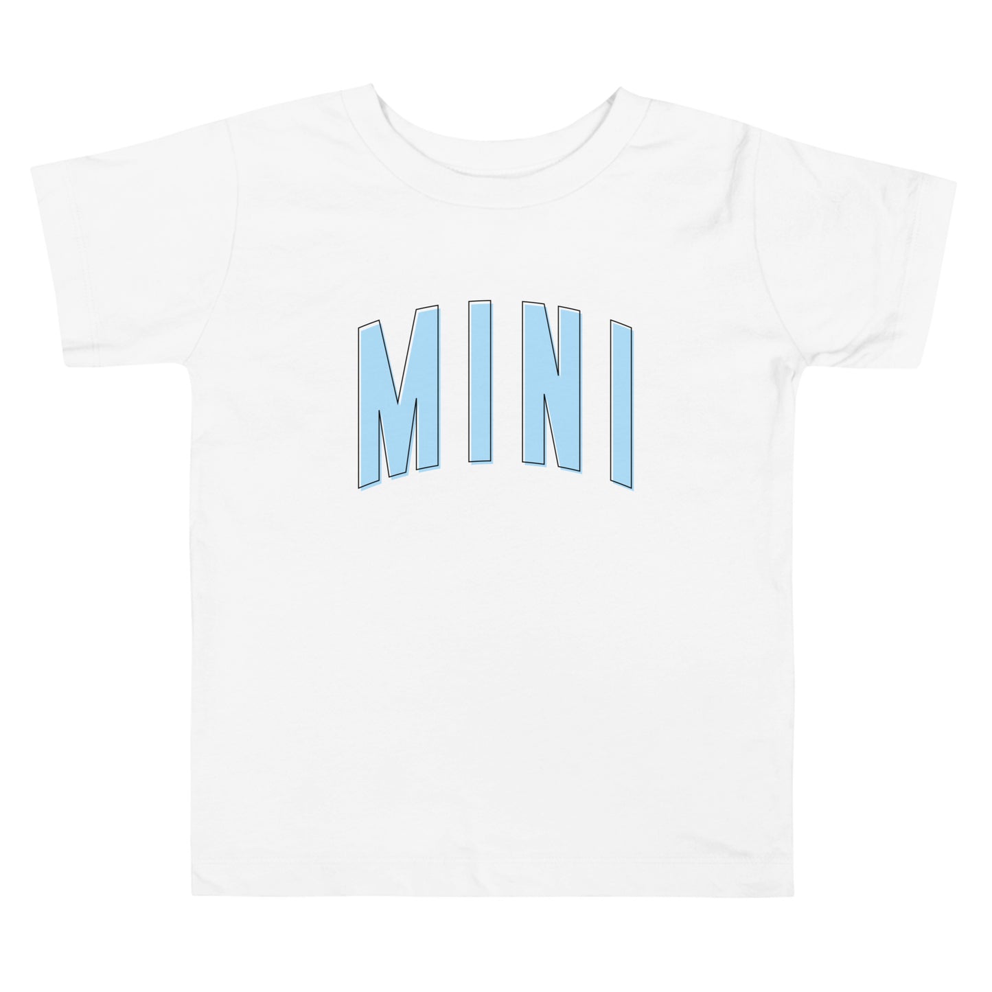 Mini Daisy - Toddler Short Sleeve Tee (Blue Letters)