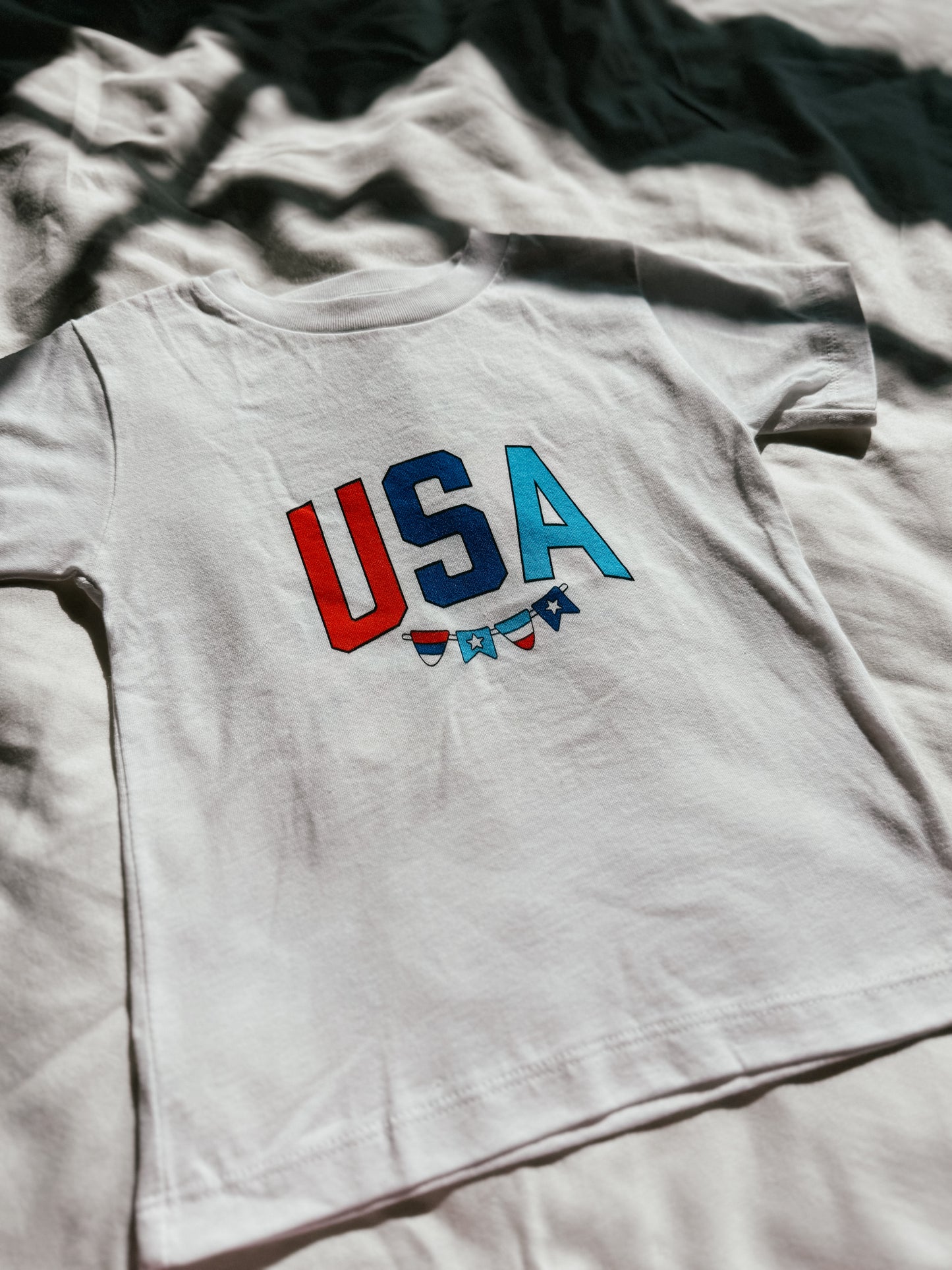 USA Checkered - Toddler Short Sleeve Tee