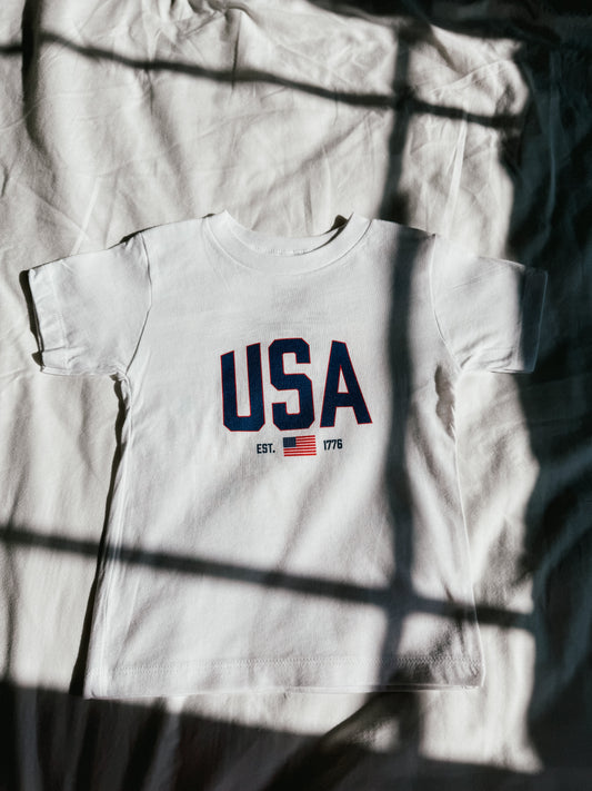 USA Est. 1776 (Blue) - Baby Jersey Short Sleeve Tee