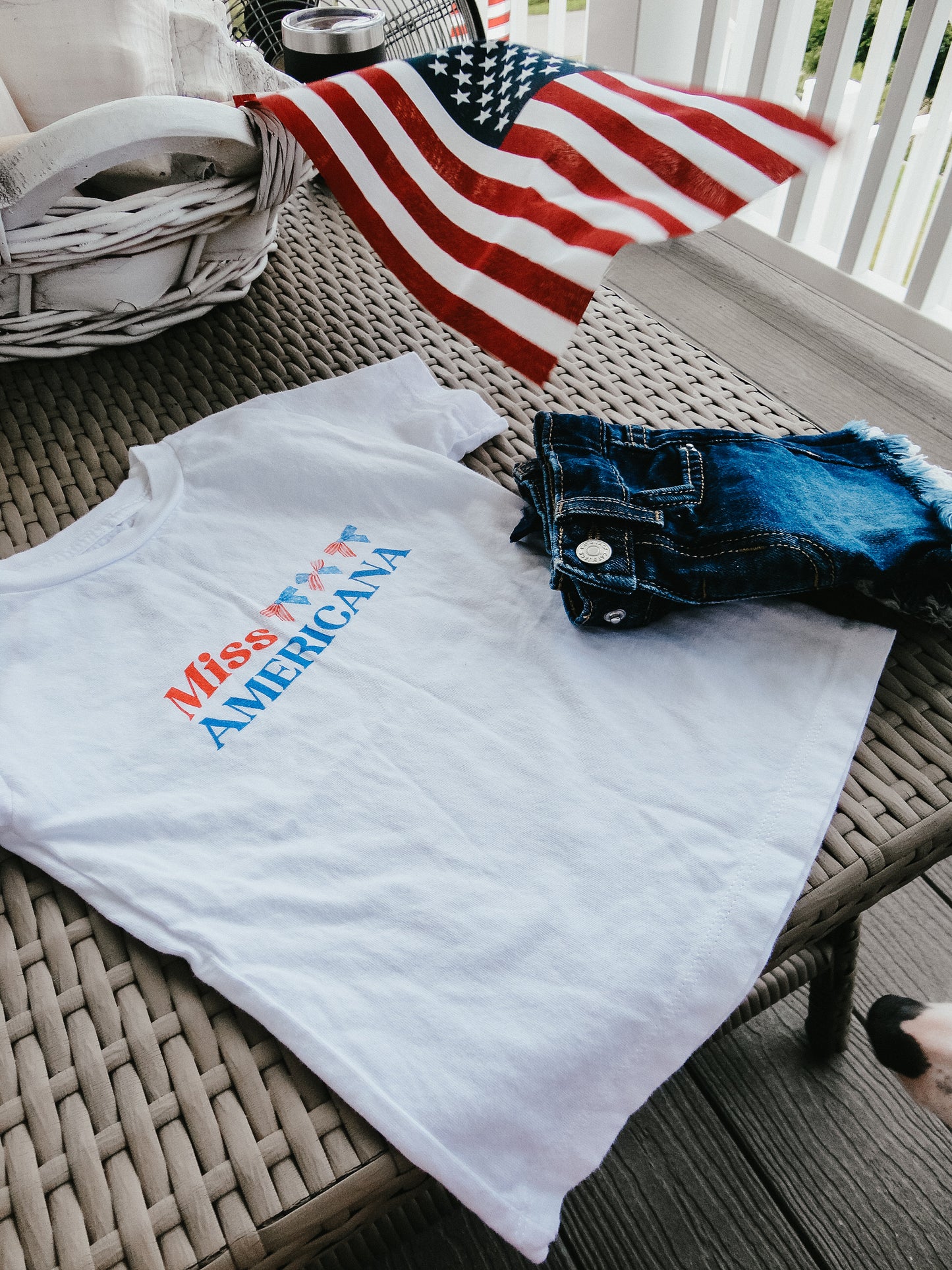 Ms. Americana - Toddler Short Sleeve Tee