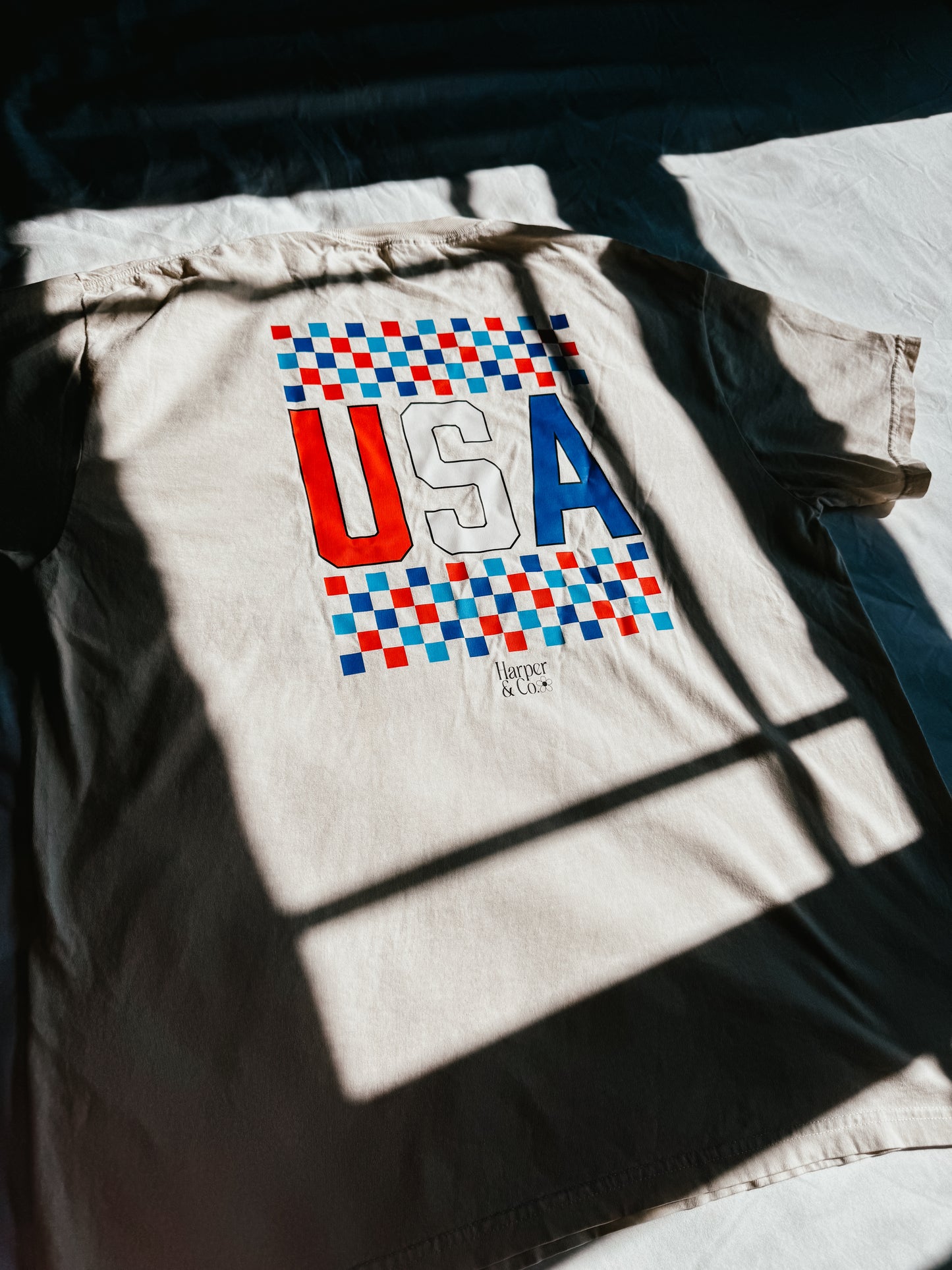 USA Checkered - Youth Short Sleeve T-Shirt