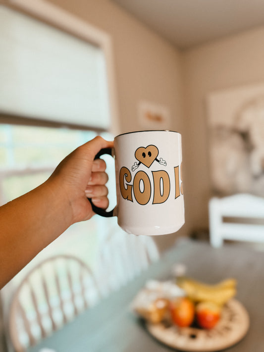 God is Good (All The Time) Mug - Black Color Inside