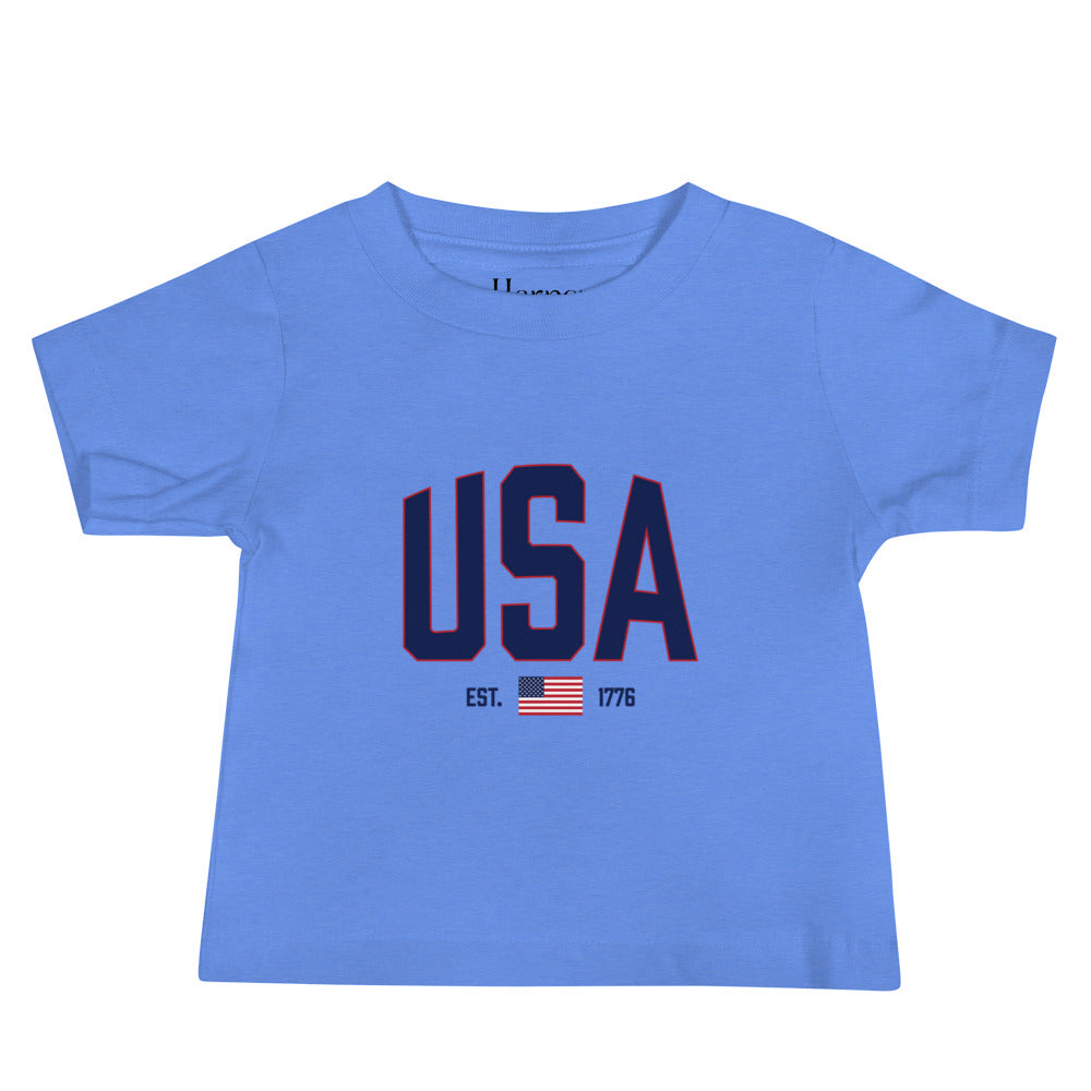 USA Est. 1776 (Blue) - Baby Jersey Short Sleeve Tee