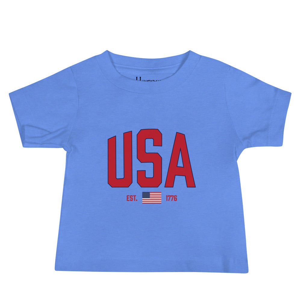 USA Est. 1776 (Blue) - Baby Jersey Short Sleeve Tee