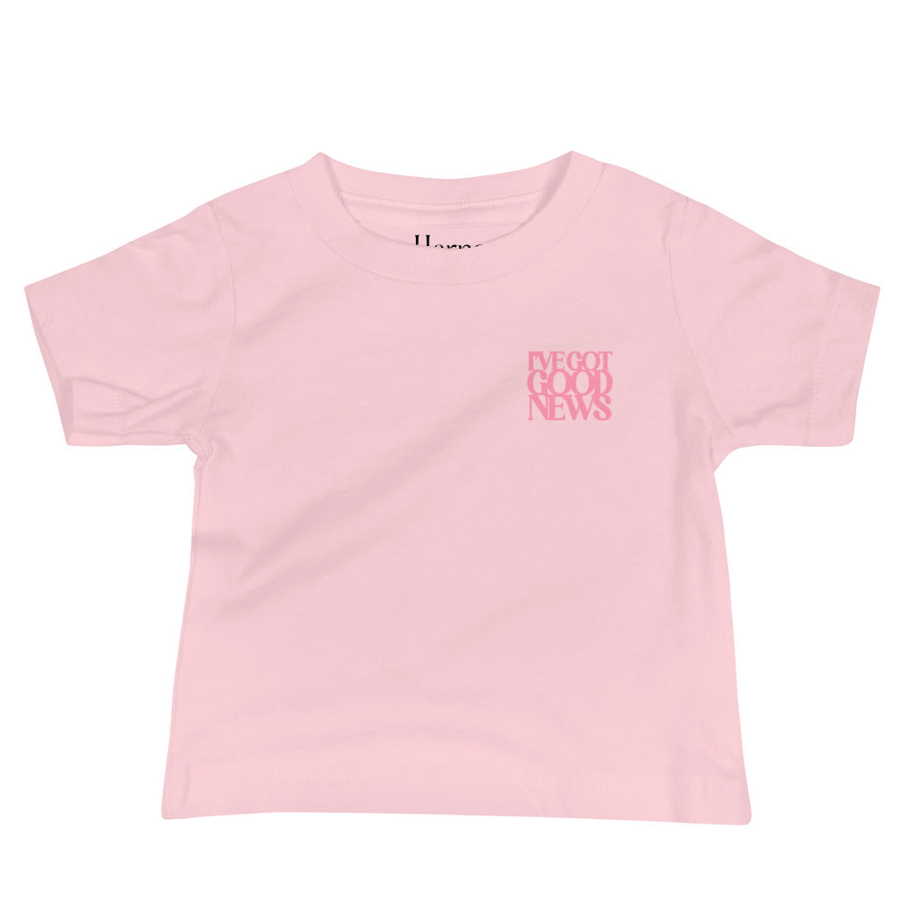 Good News JLY (Pink) - Baby Jersey Short Sleeve Tee