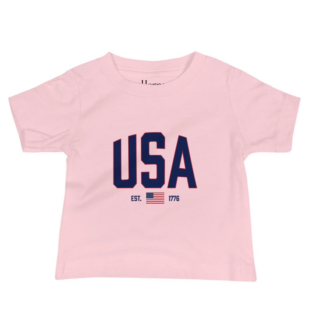 USA Est. 1776 (Blue) - Baby Jersey Short Sleeve Tee