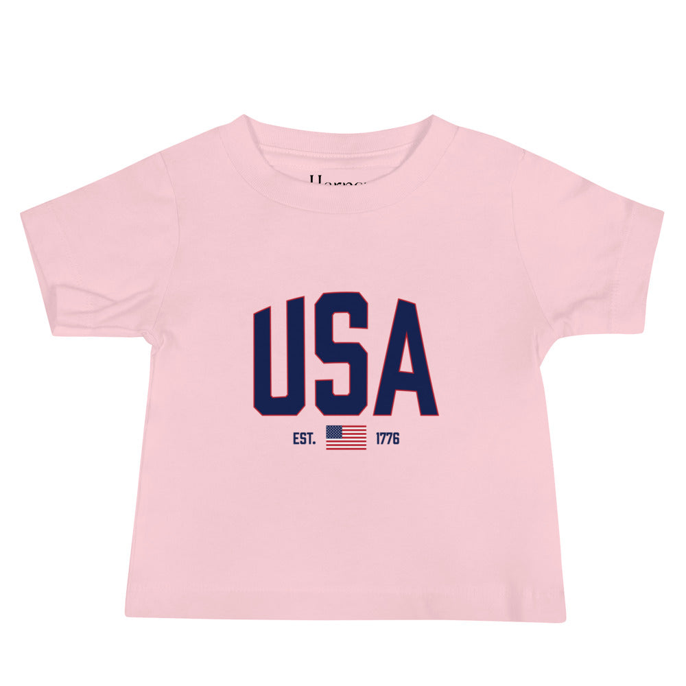 USA Est. 1776 (Blue) - Baby Jersey Short Sleeve Tee