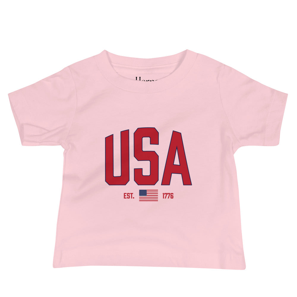 USA Est. 1776 (Blue) - Baby Jersey Short Sleeve Tee