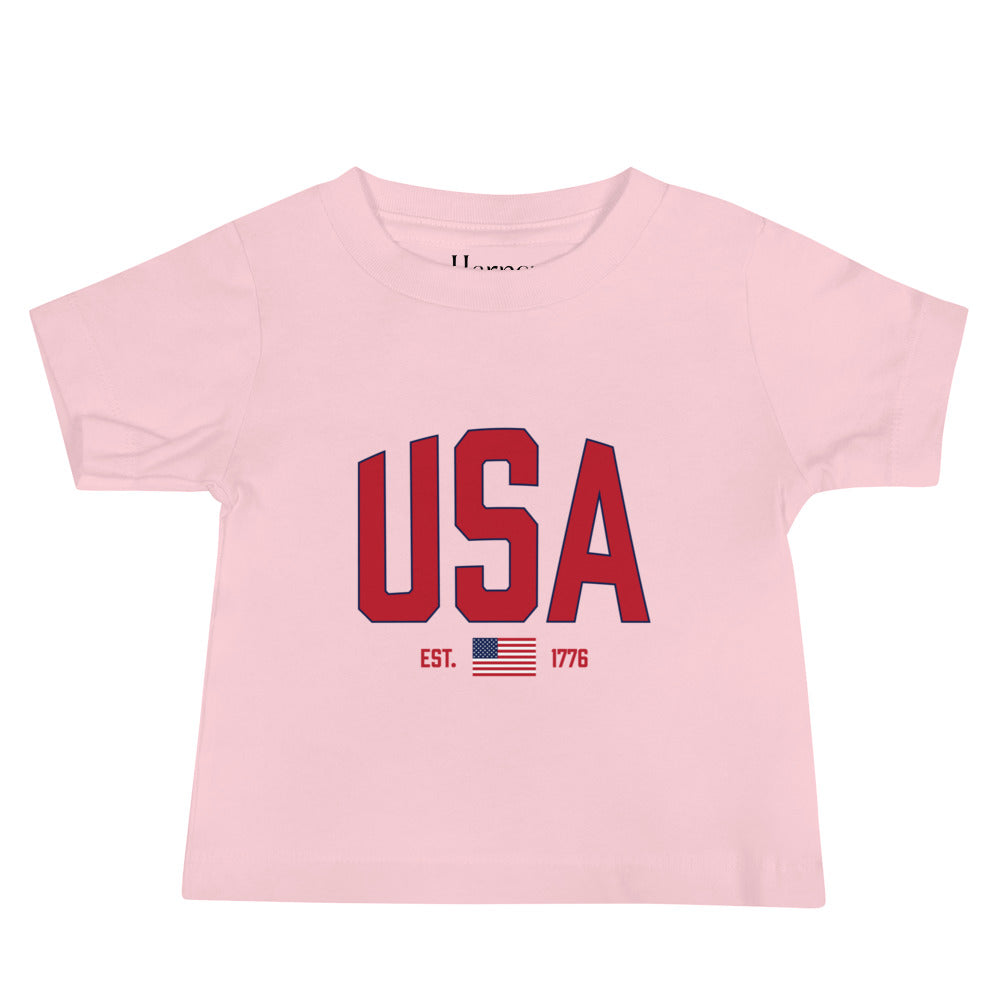 USA Est. 1776 (Blue) - Baby Jersey Short Sleeve Tee