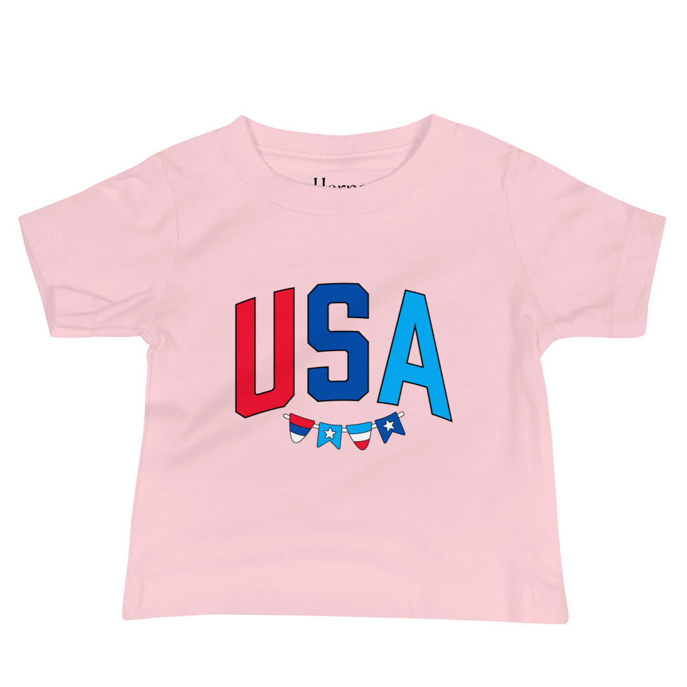 USA Checkered - Baby Jersey Short Sleeve Tee