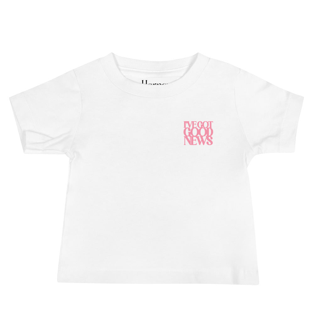 Good News JLY (Pink) - Baby Jersey Short Sleeve Tee