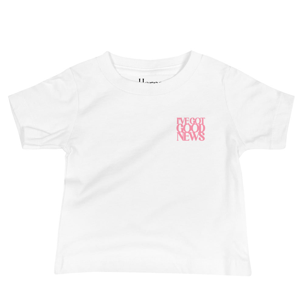 Good News JLY (Pink) - Baby Jersey Short Sleeve Tee