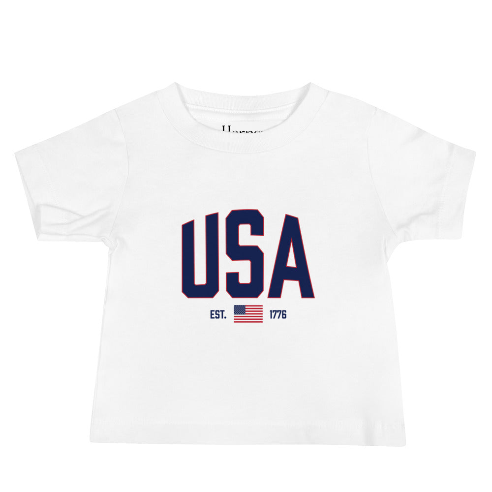 USA Est. 1776 (Blue) - Baby Jersey Short Sleeve Tee