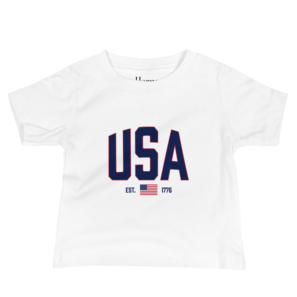 USA Est. 1776 (Blue) - Baby Jersey Short Sleeve Tee