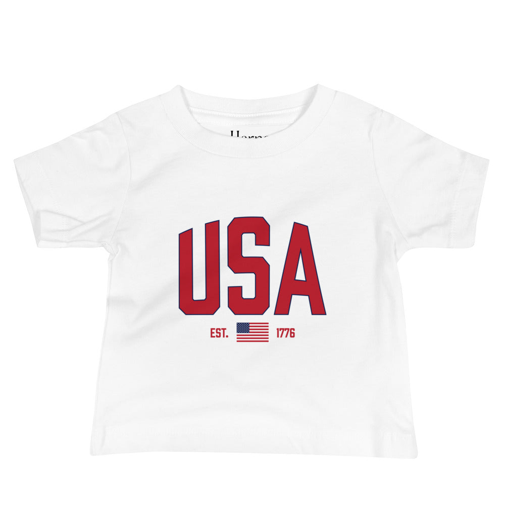 USA Est. 1776 (Blue) - Baby Jersey Short Sleeve Tee