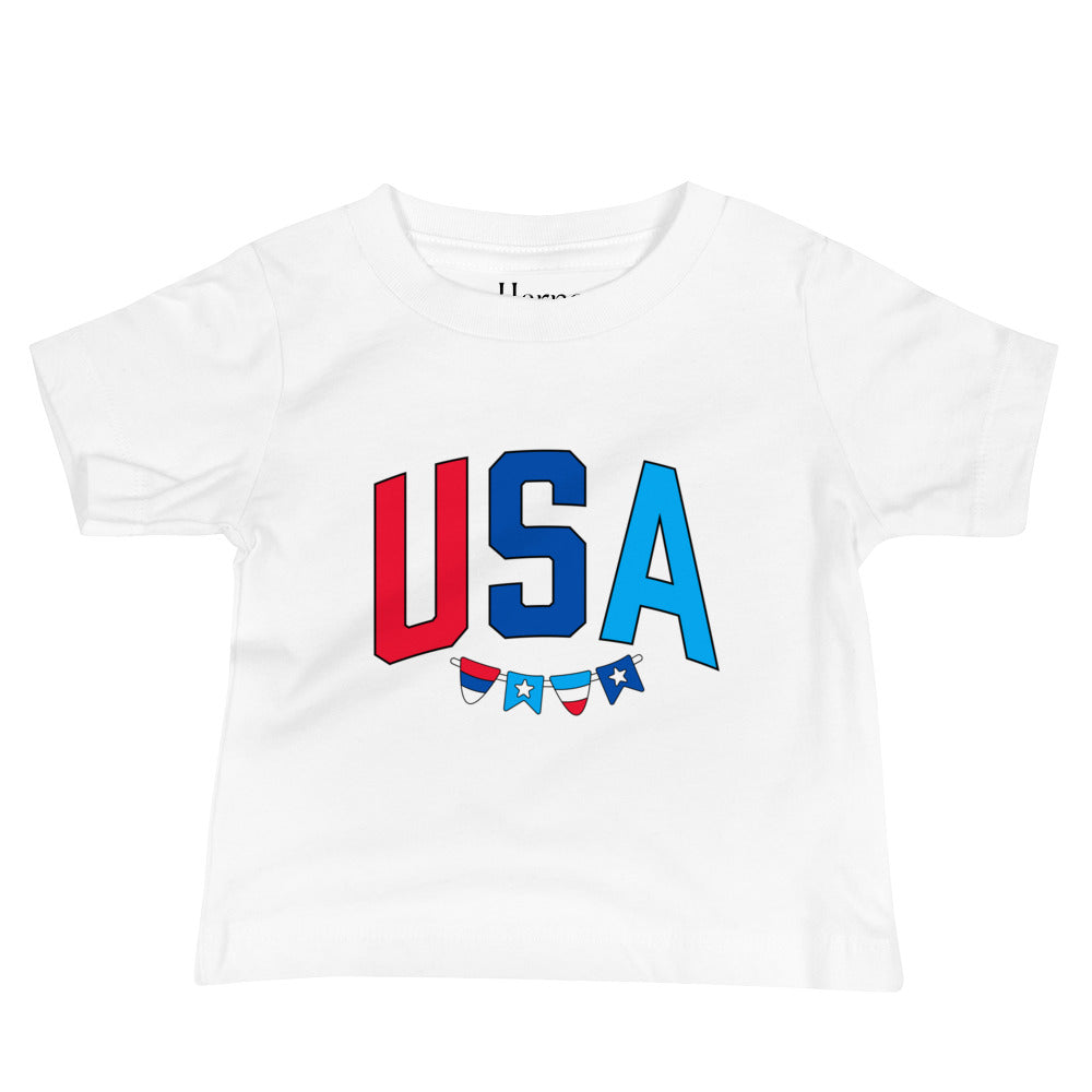 USA Checkered - Baby Jersey Short Sleeve Tee