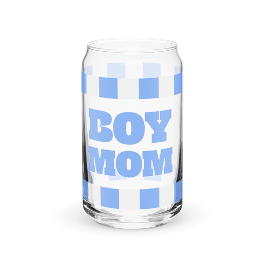 Boy Mom Glass - Light Blue