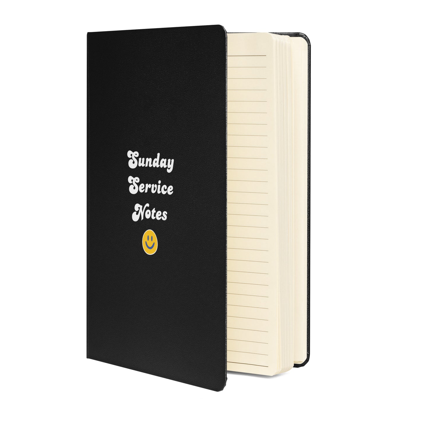 Smiley Sunday Service Notes - Hardcover bound notebook