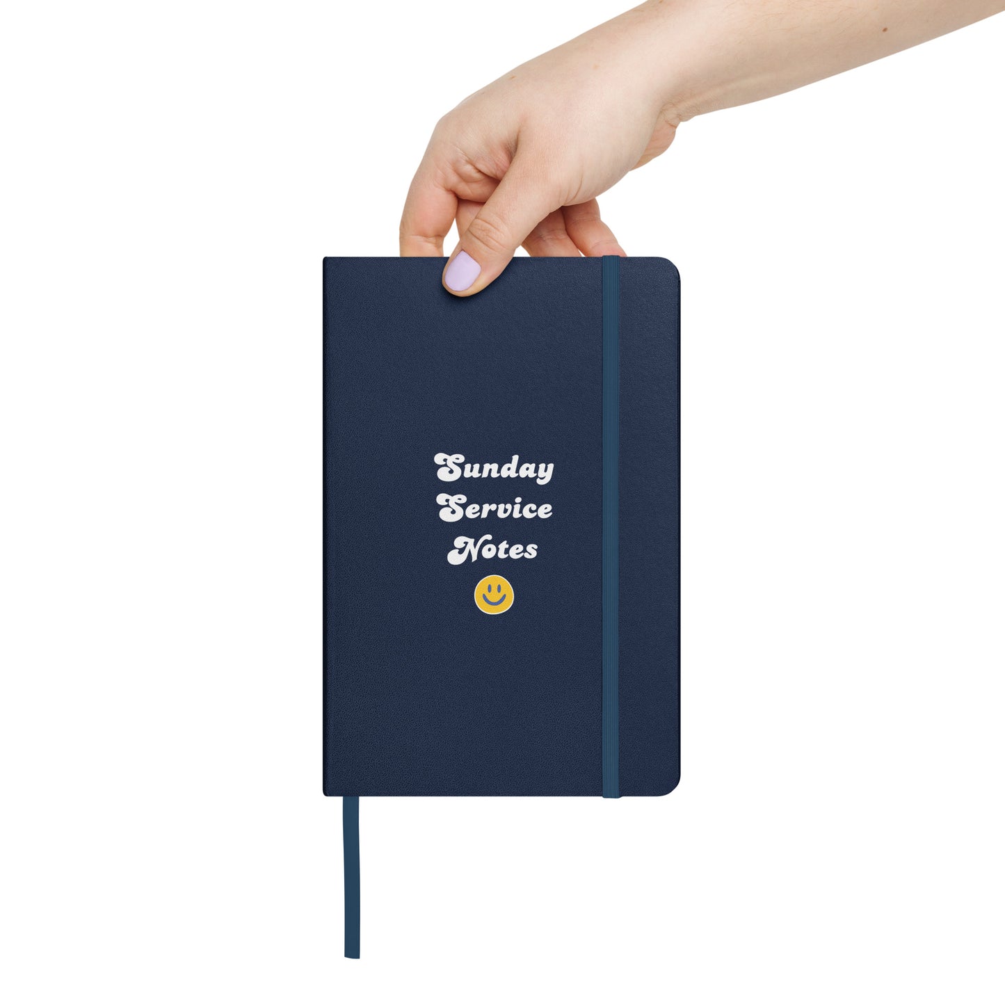 Smiley Sunday Service Notes - Hardcover bound notebook