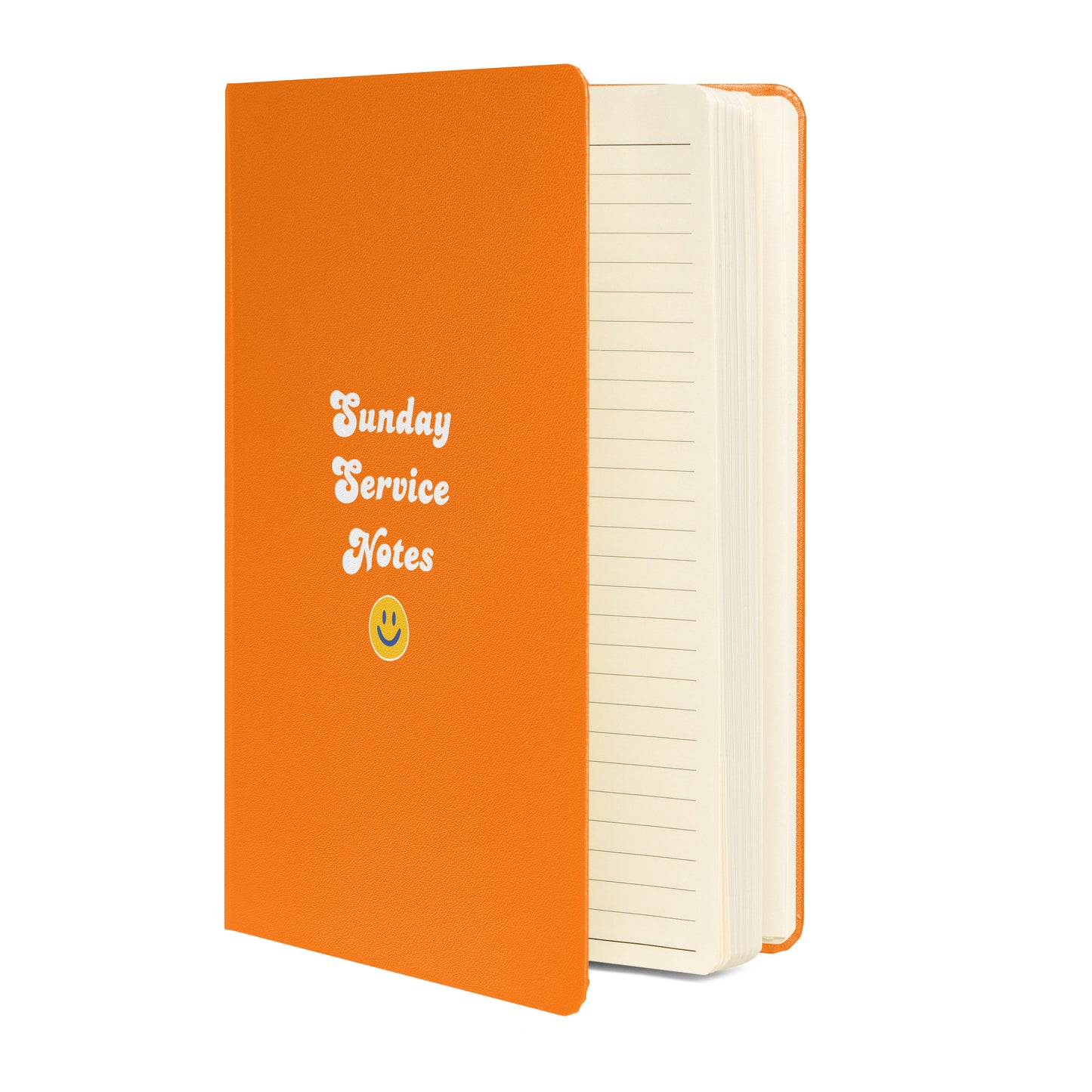 Smiley Sunday Service Notes - Hardcover bound notebook