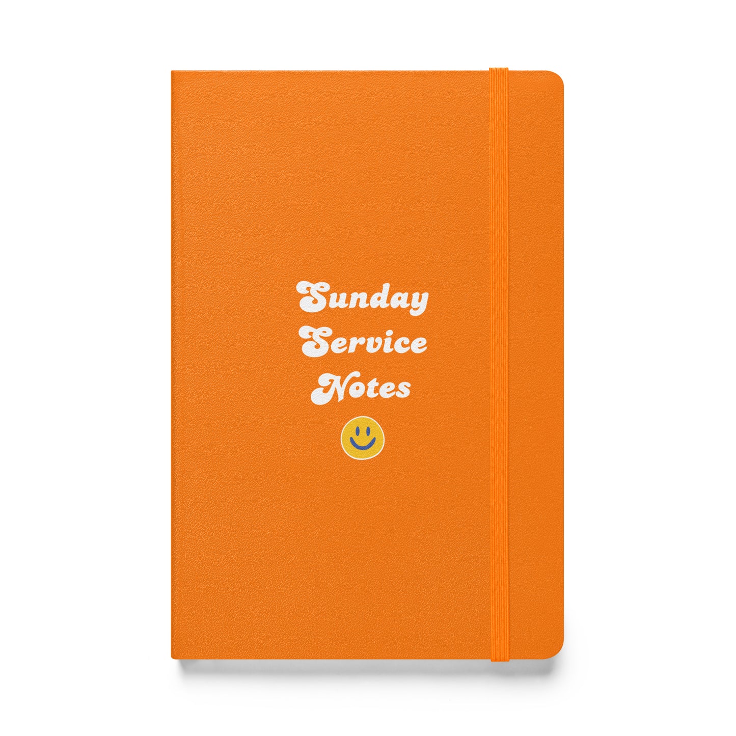 Smiley Sunday Service Notes - Hardcover bound notebook