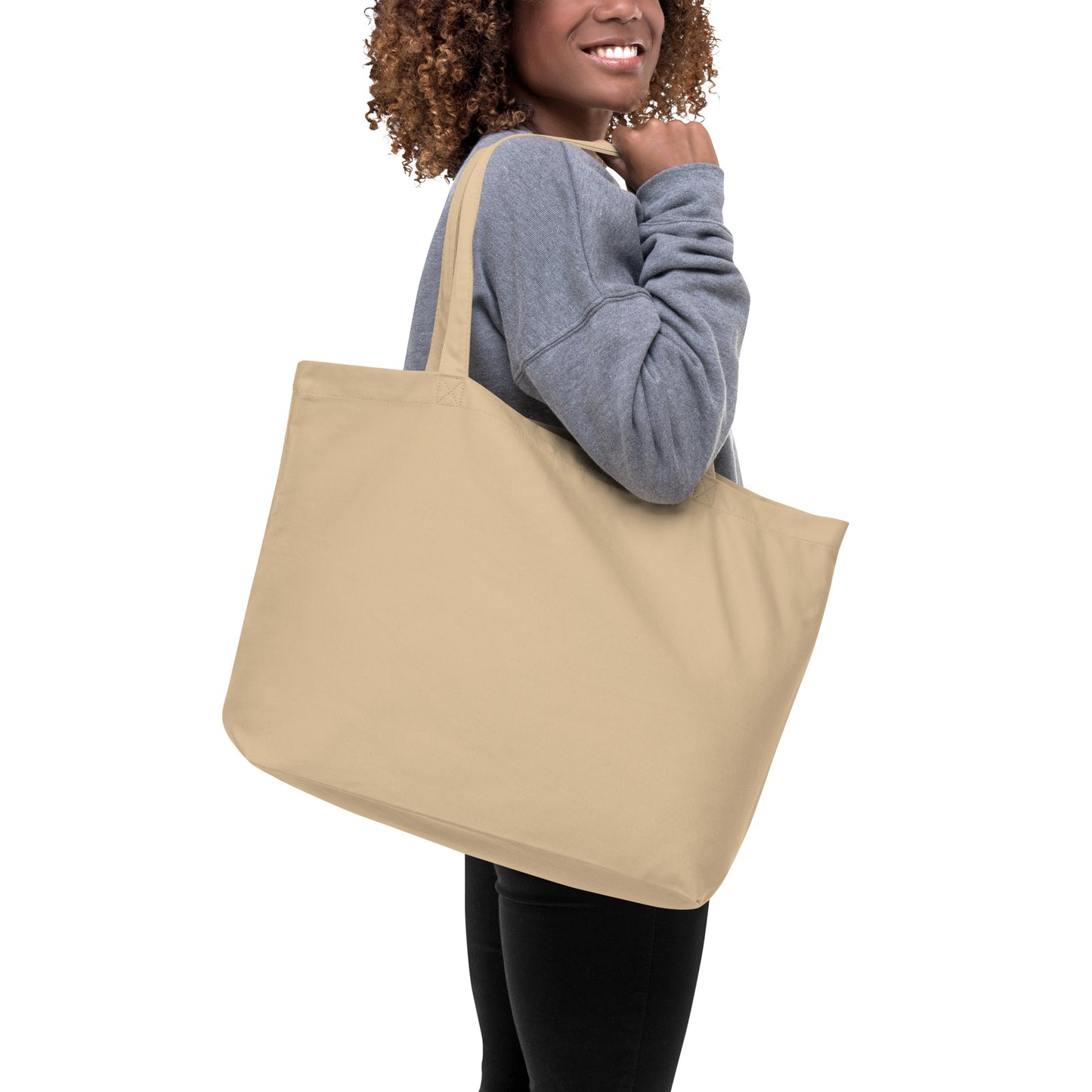 Mimi Club - Large Organic Tote Bag (Beige)