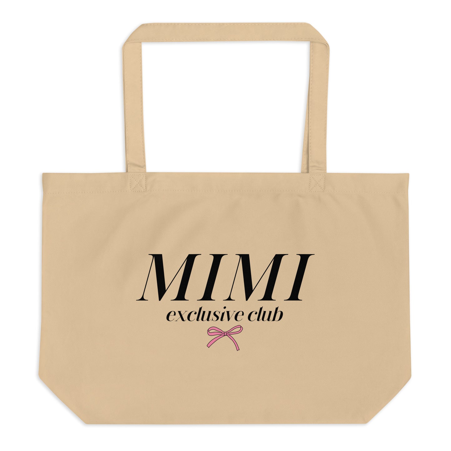 Mimi Club - Large Organic Tote Bag (Beige)