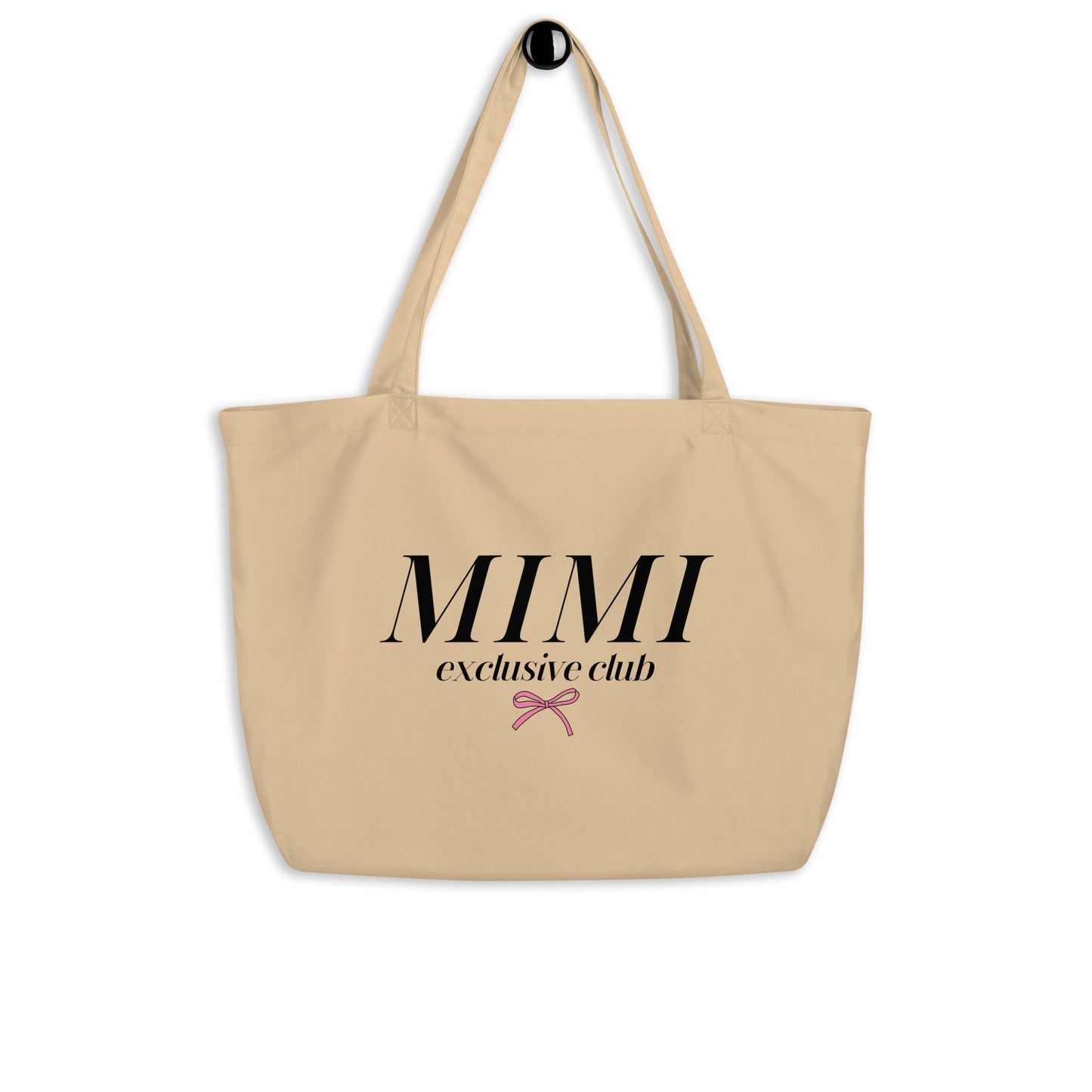 Mimi Club - Large Organic Tote Bag (Beige)