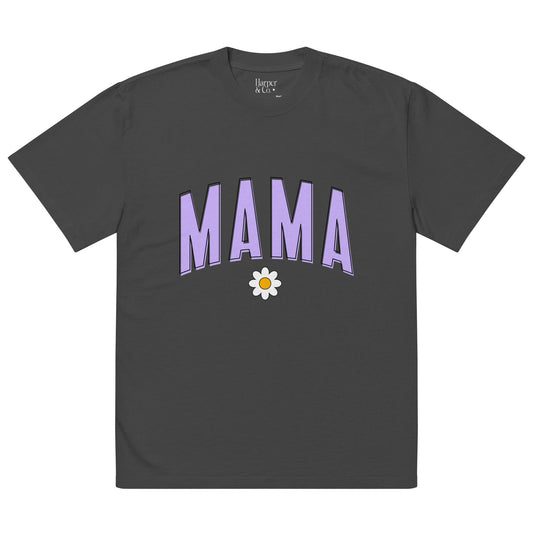 Oversized Mama T-shirt - Purple