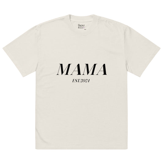 Oversized MAMA EST. 2024 T-shirt