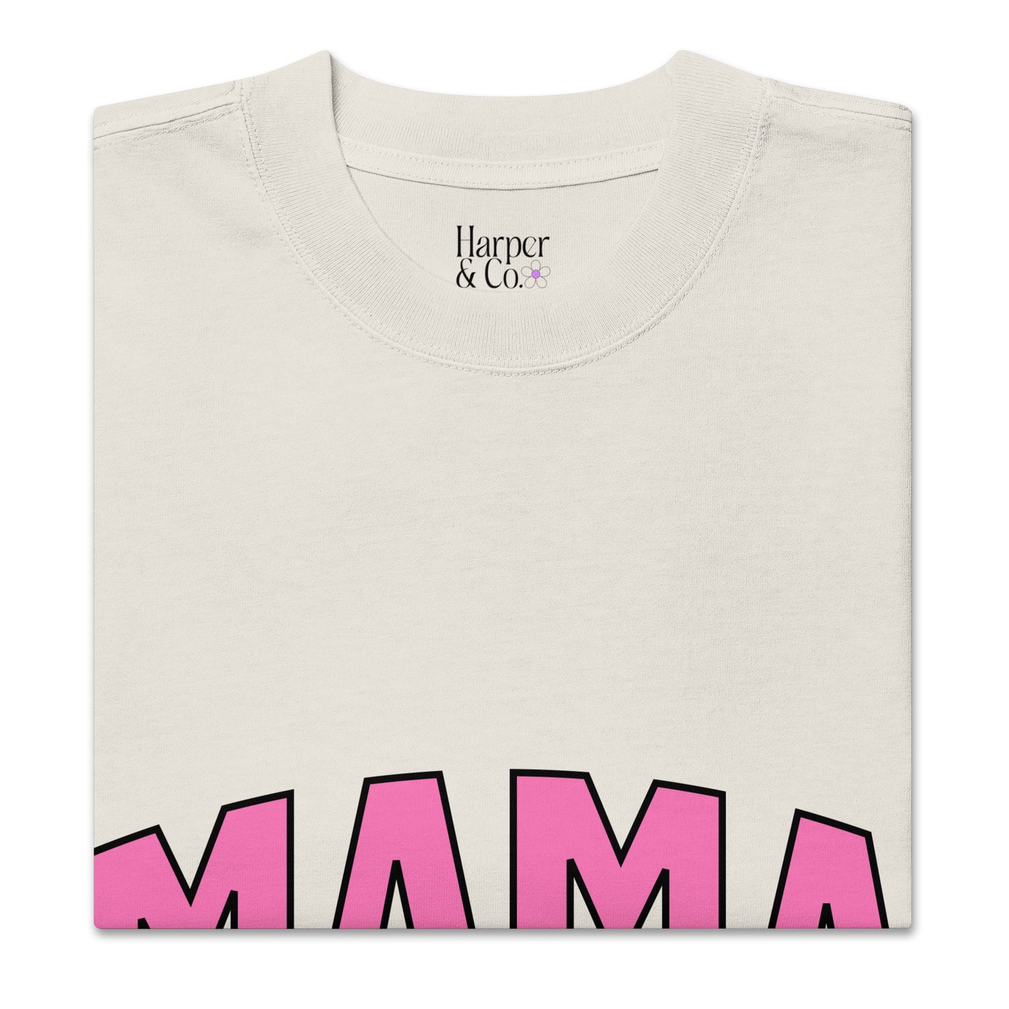 Pink Varsity Mama Est. 2024 - Oversized T-shirt