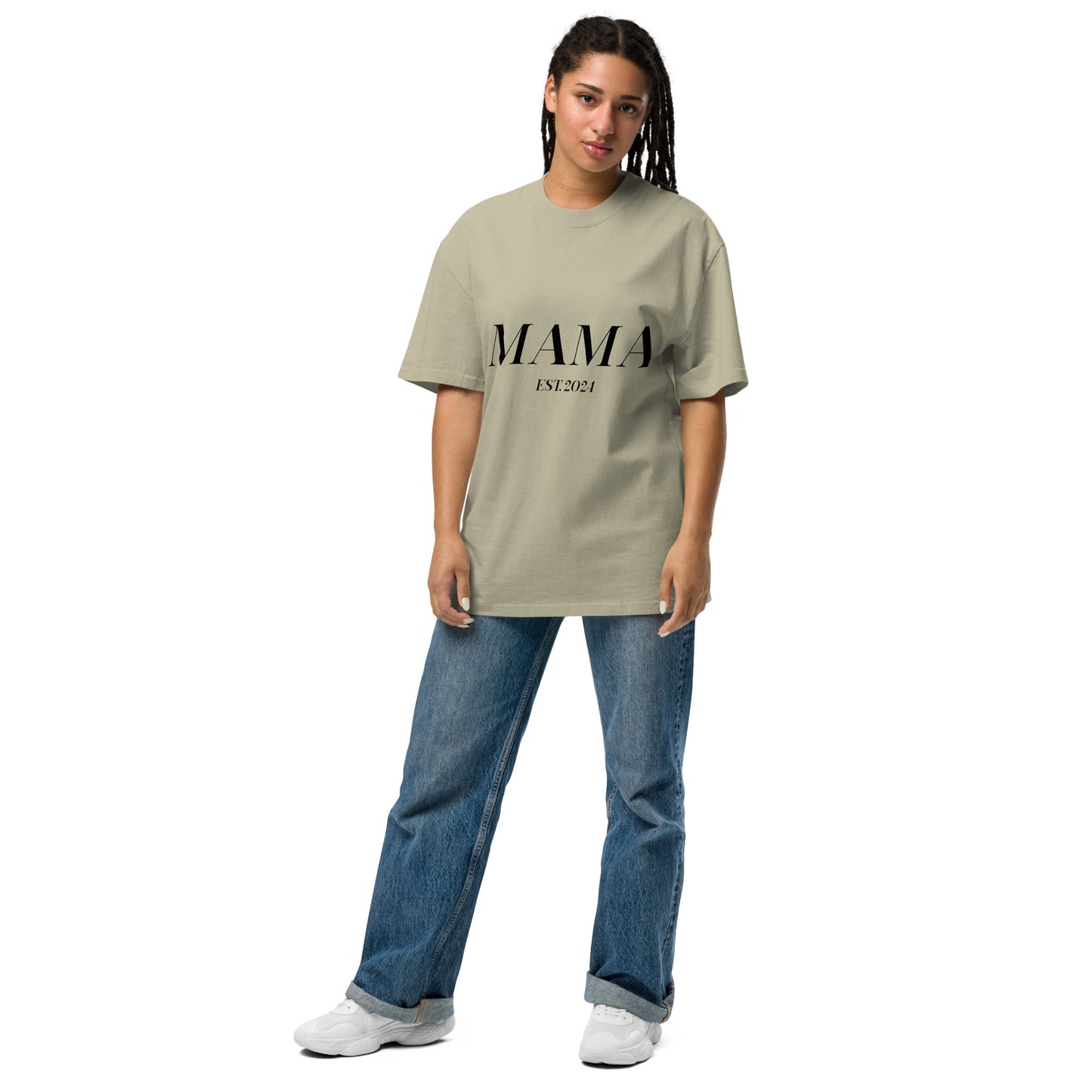 Oversized MAMA EST. 2024 T-shirt