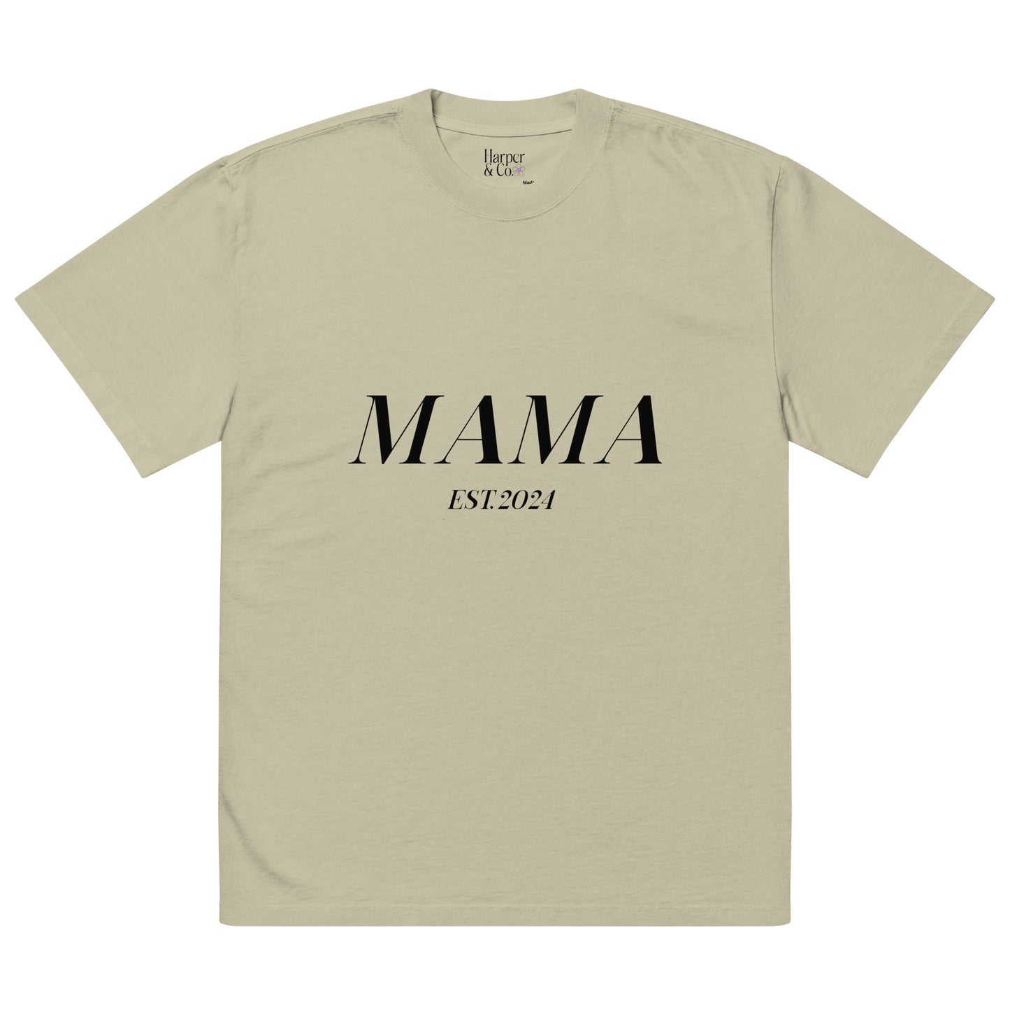 Oversized MAMA EST. 2024 T-shirt