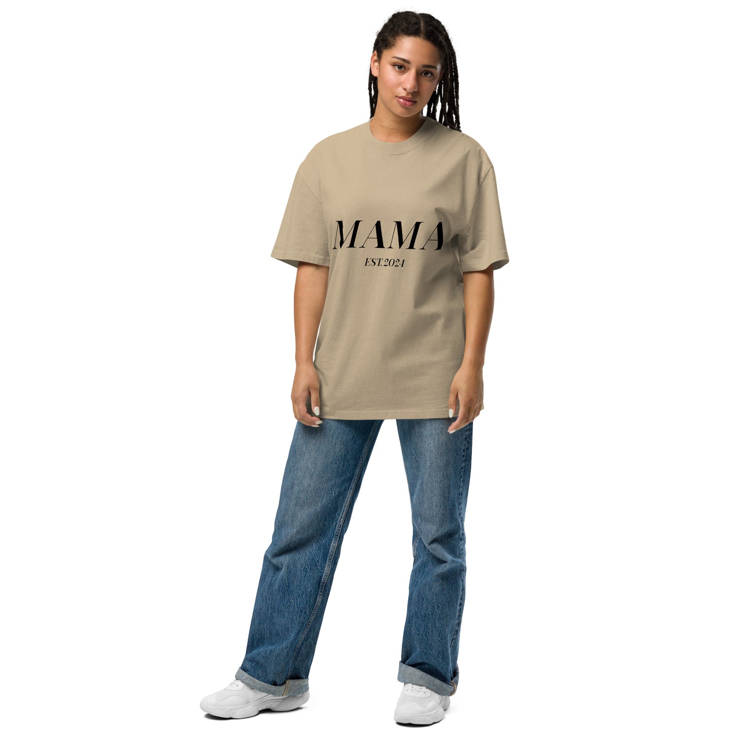 Oversized MAMA EST. 2024 T-shirt