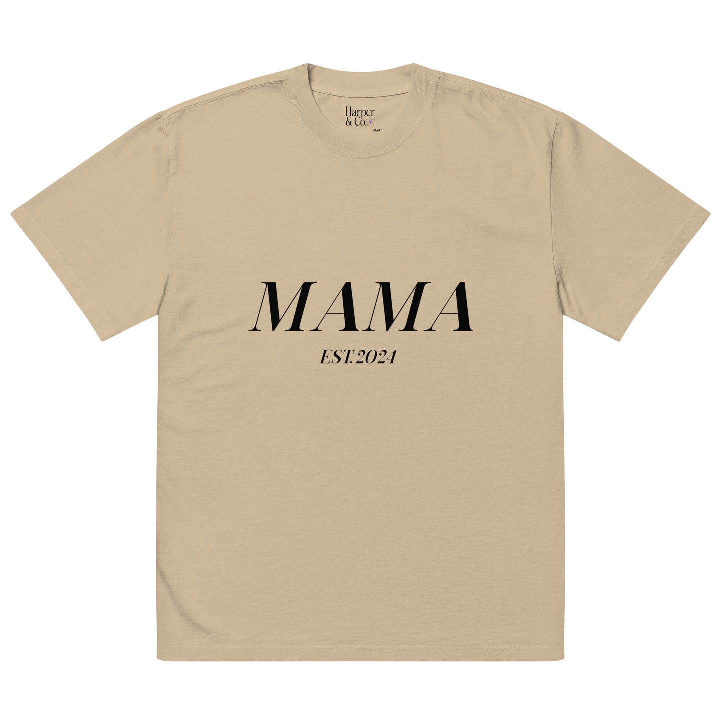 Oversized MAMA EST. 2024 T-shirt