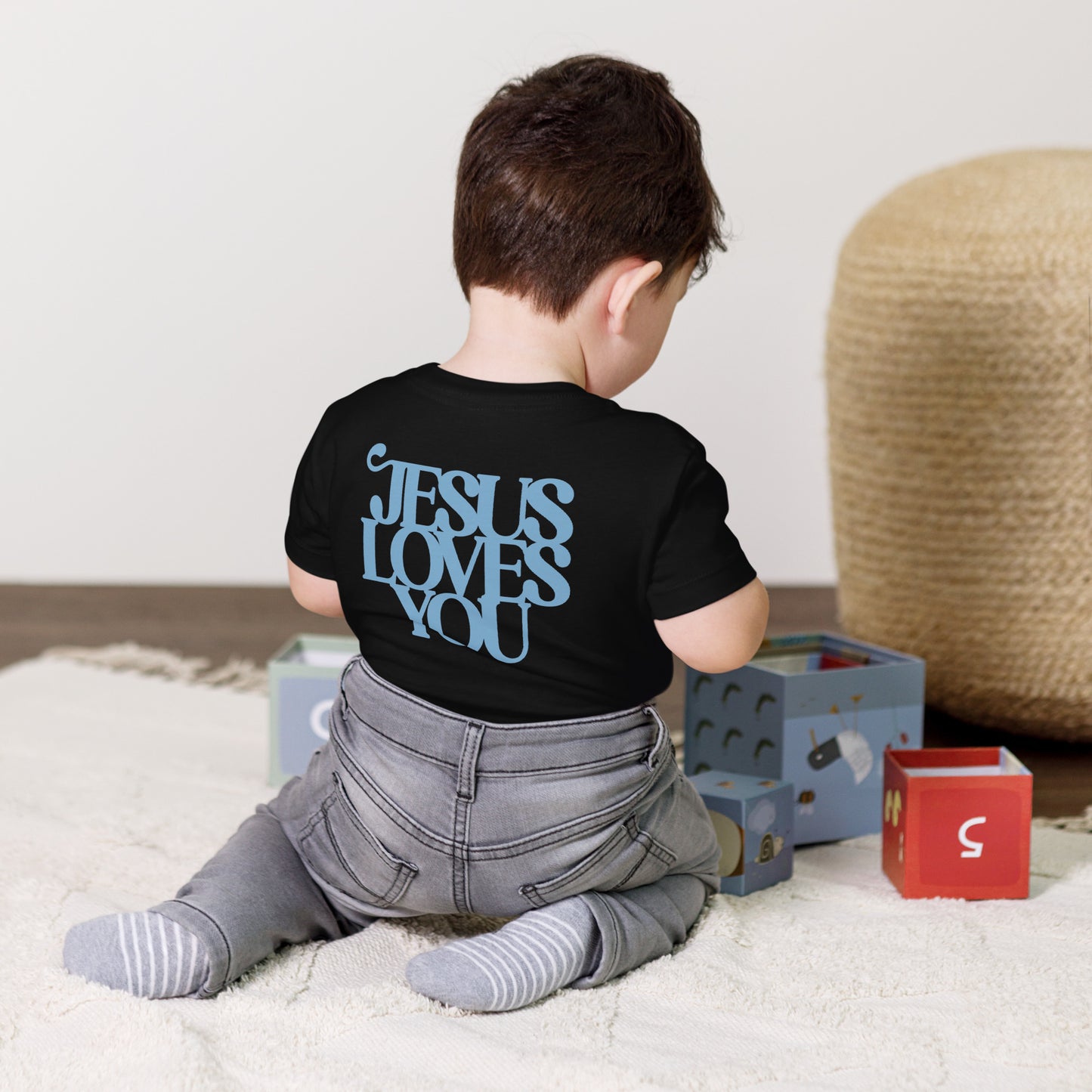 Good News JLY (Light Blue) - Toddler Short Sleeve Tee