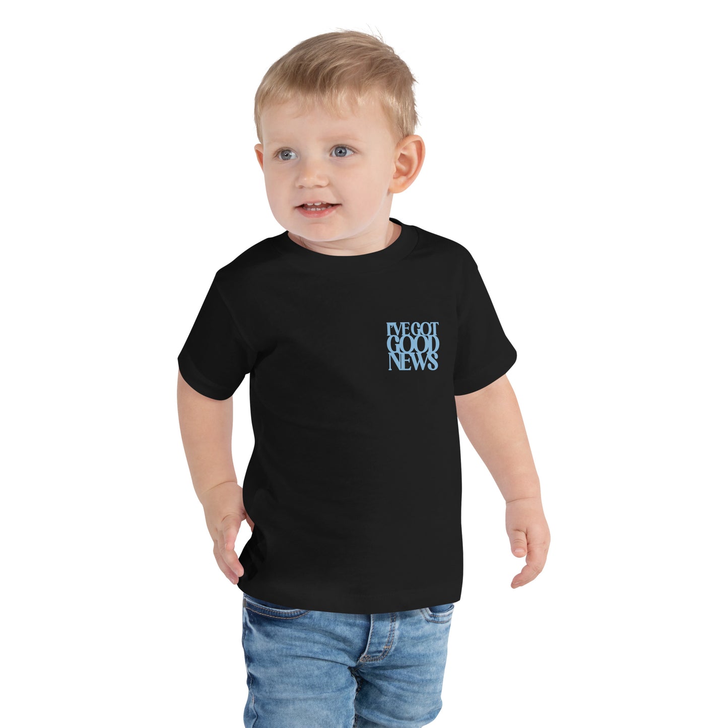 Good News JLY (Light Blue) - Toddler Short Sleeve Tee