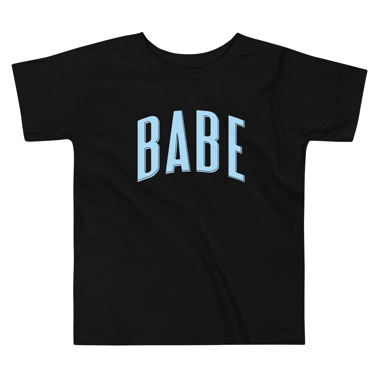 Babe - Toddler Short Sleeve Tee (Blue Letters)