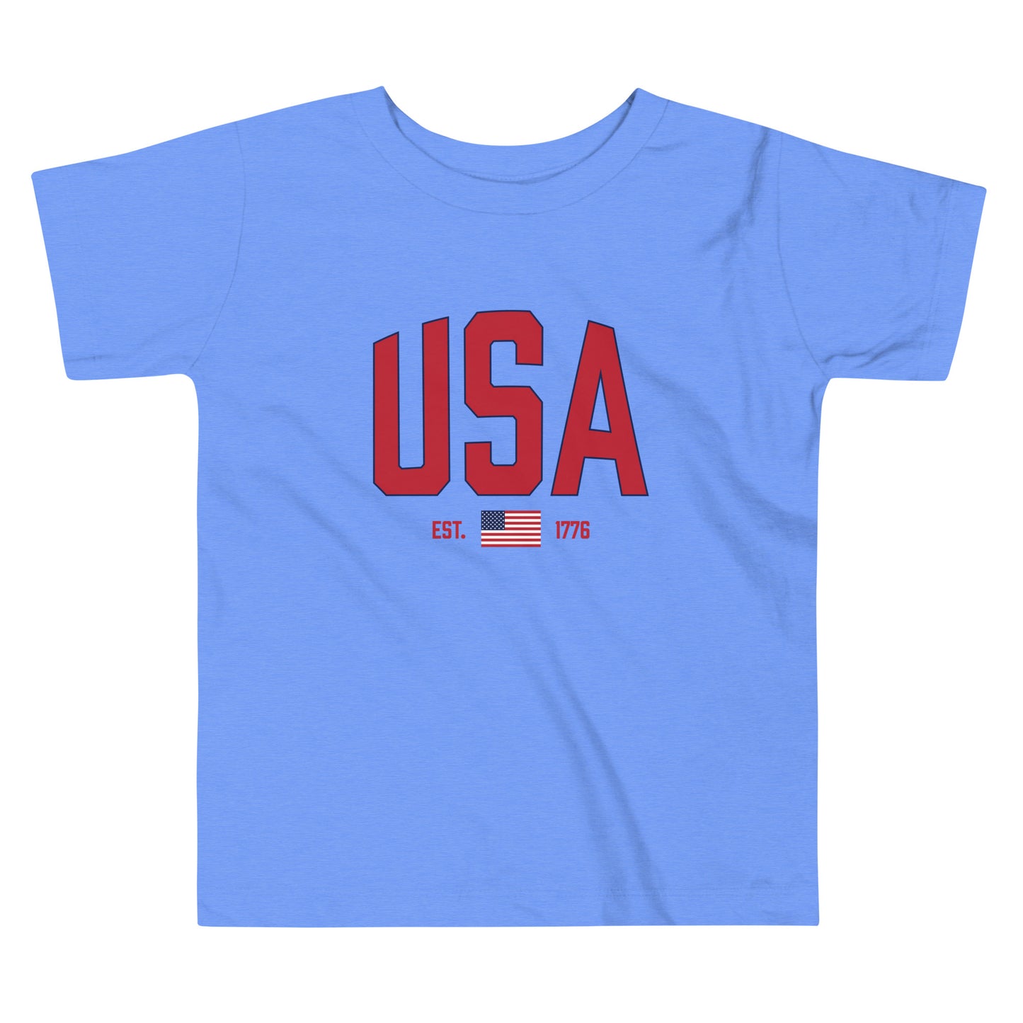 USA Est. 1776 (Red) - Toddler Short Sleeve Tee