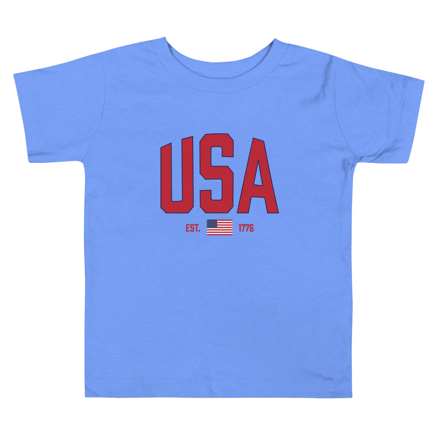 USA Est. 1776 (Red) - Toddler Short Sleeve Tee