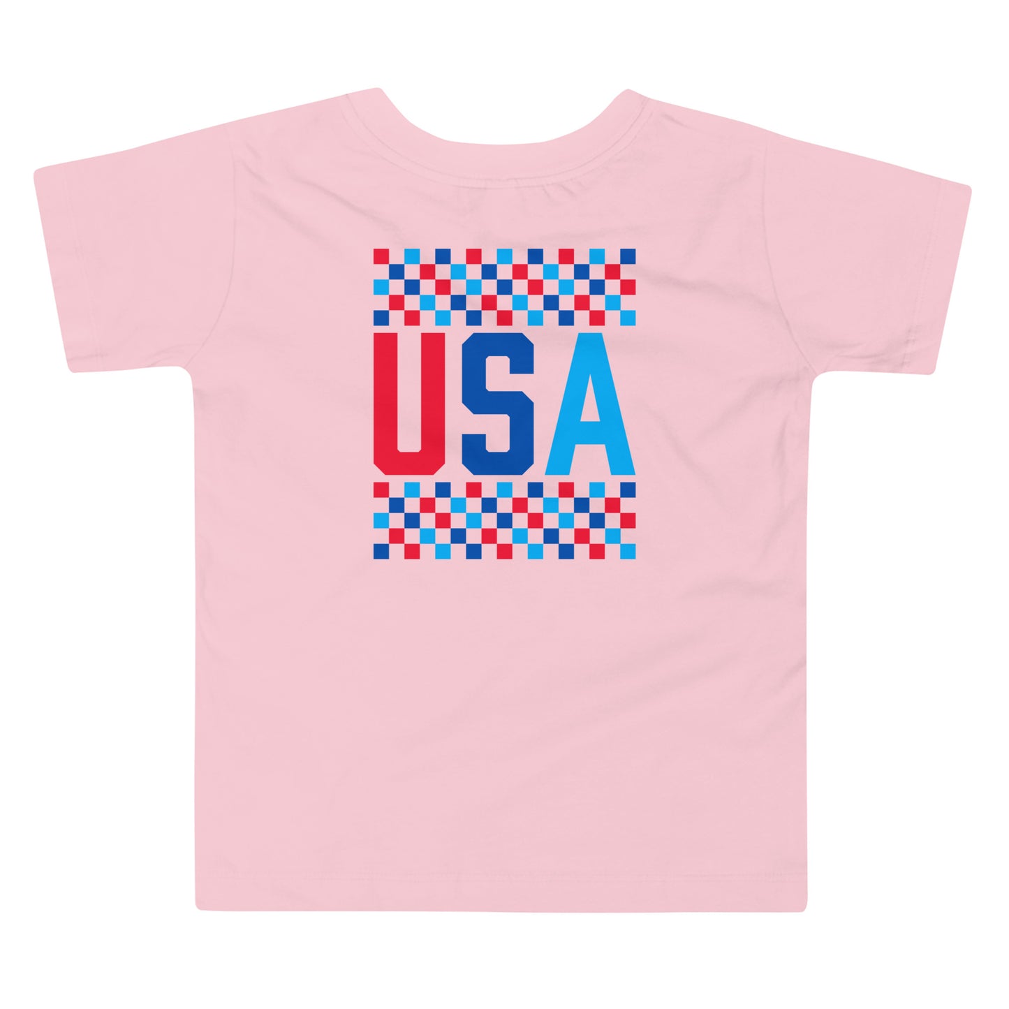 USA Checkered - Toddler Short Sleeve Tee