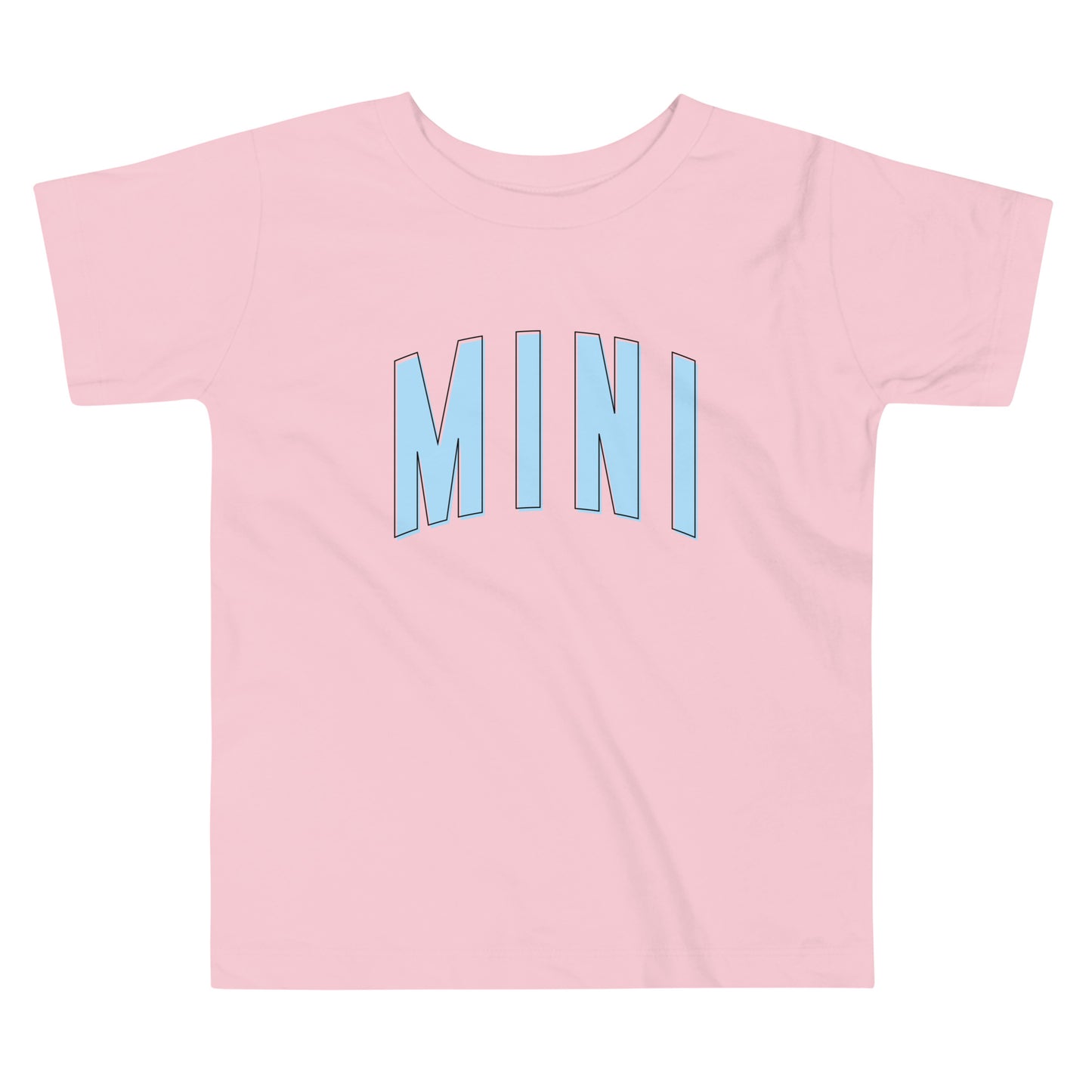 Mini Daisy - Toddler Short Sleeve Tee (Blue Letters)
