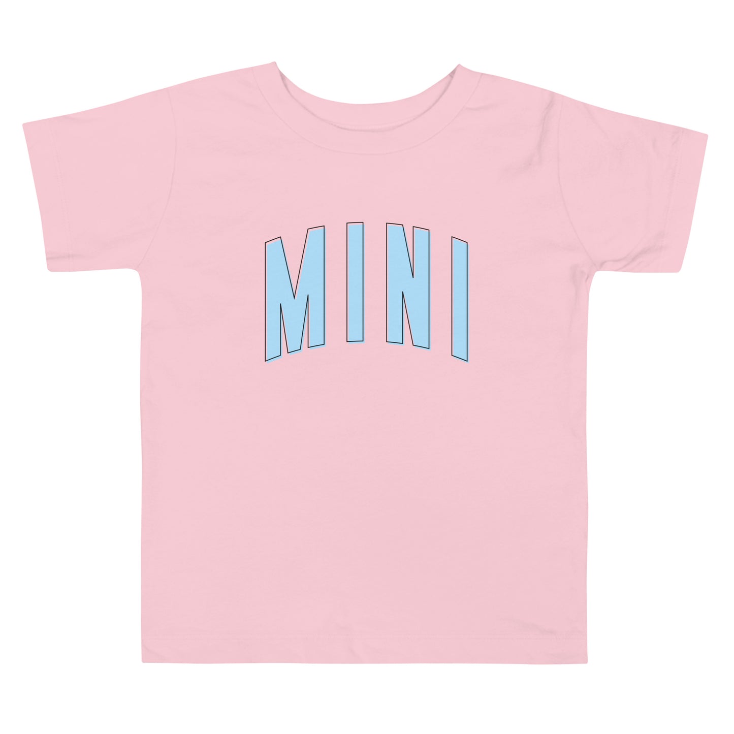Mini Daisy - Toddler Short Sleeve Tee (Blue Letters)