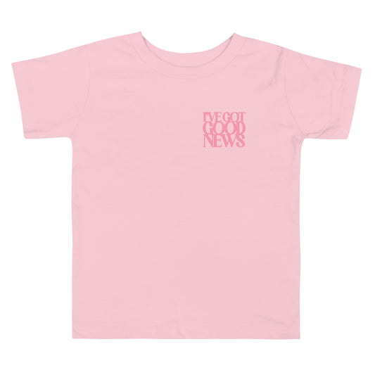 Good News JLY (Pink) - Toddler Short Sleeve Tee